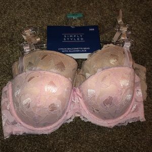 Brand New, Never Worn Lace Balconette Bras 36B